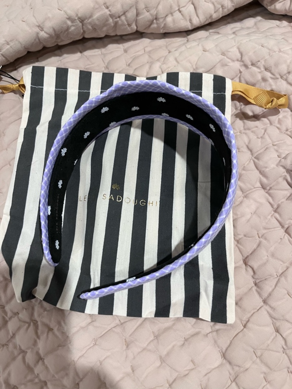 Lele Sadoughi Lavender Braided Headband
